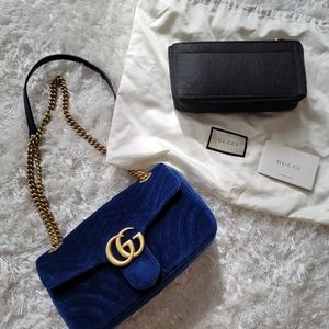 Gucci Marmont Flap Small Velvet